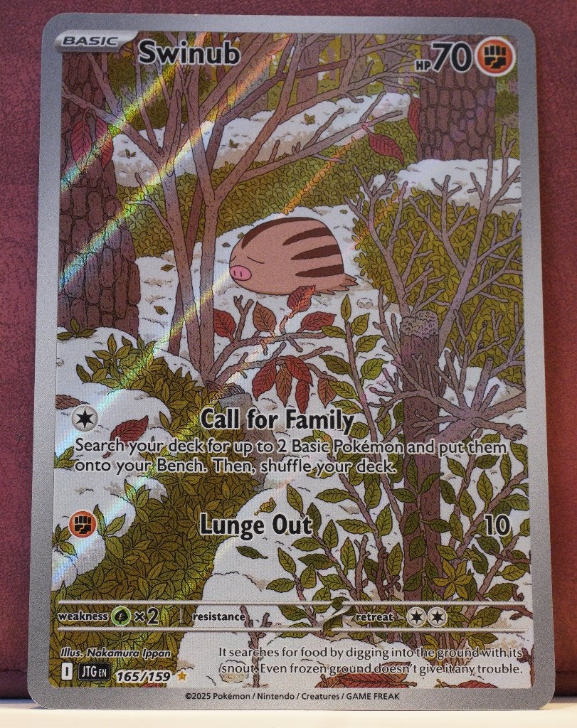 Swinub Gallery Art 165/159 Journey Together Pokémon Kaart, Ophalen of Verzenden, Nieuw, Losse kaart