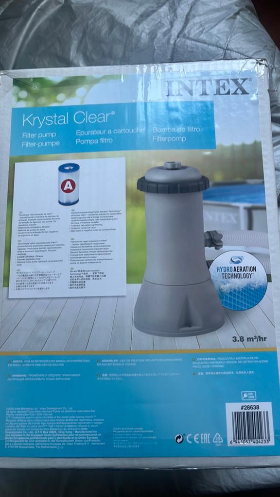 Intex zwembad , pomp, afdekzeil, grondzeil, chloor, Tuin en Terras, Ophalen of Verzenden, Nieuw, Zwembadpomp