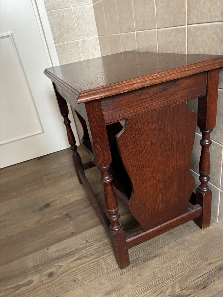 Houten lectuurmeubel, Ophalen, Gebruikt, Vintage, Hout