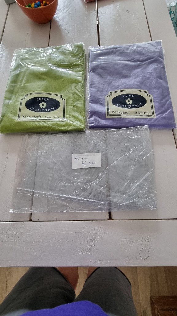 Plastic tafelkleden, Overige materialen, Rond, Nieuw, Ophalen of Verzenden