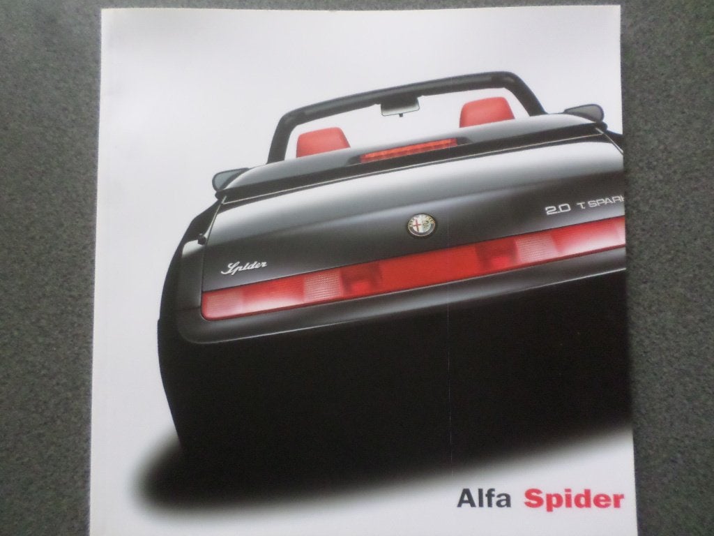 Alfa Romeo Spider 2001 Brochure, Ophalen of Verzenden, Zo goed als nieuw, Alfa Romeo