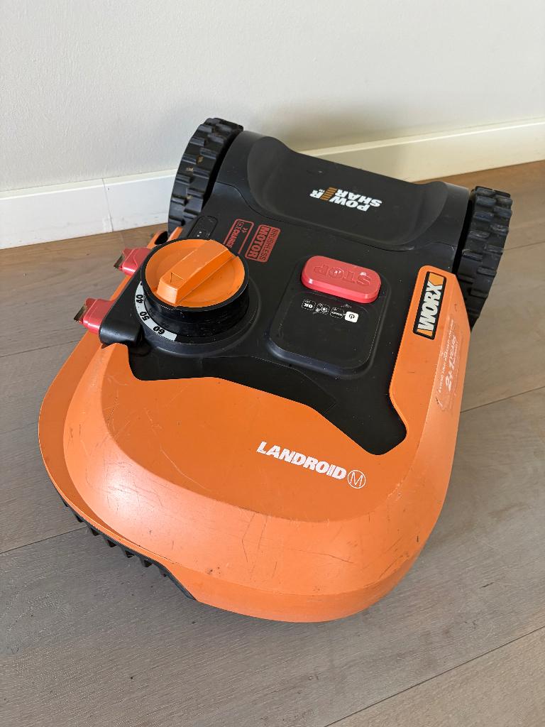 Landroid Worx elektrische grasmaaier, Cirkelmaaier, Gebruikt, Minder dan 30 cm, Accu-grasmaaier
