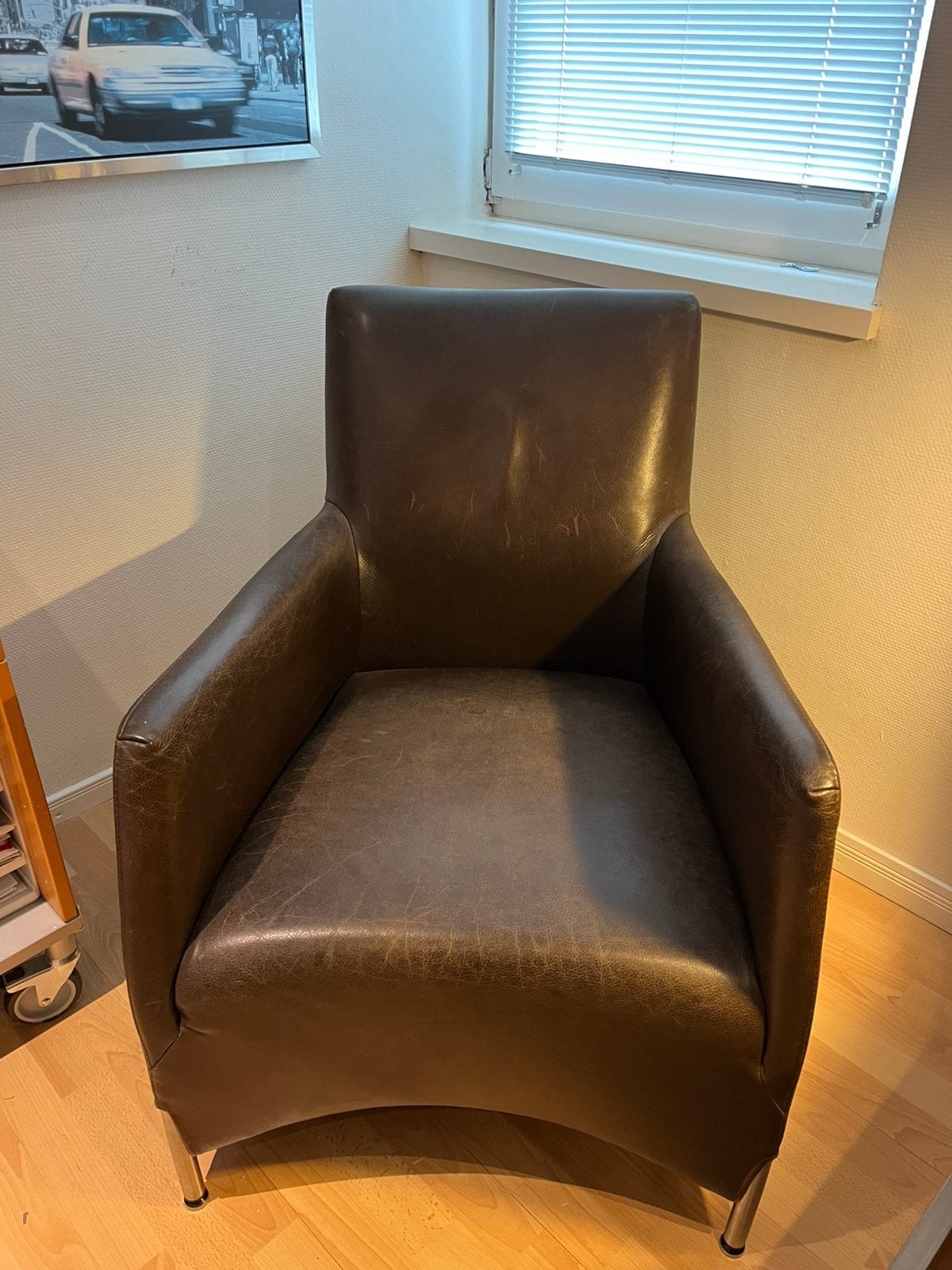 Mooie leren fauteuille, Ophalen, Zo goed als nieuw, 75 tot 100 cm, 50 tot 75 cm