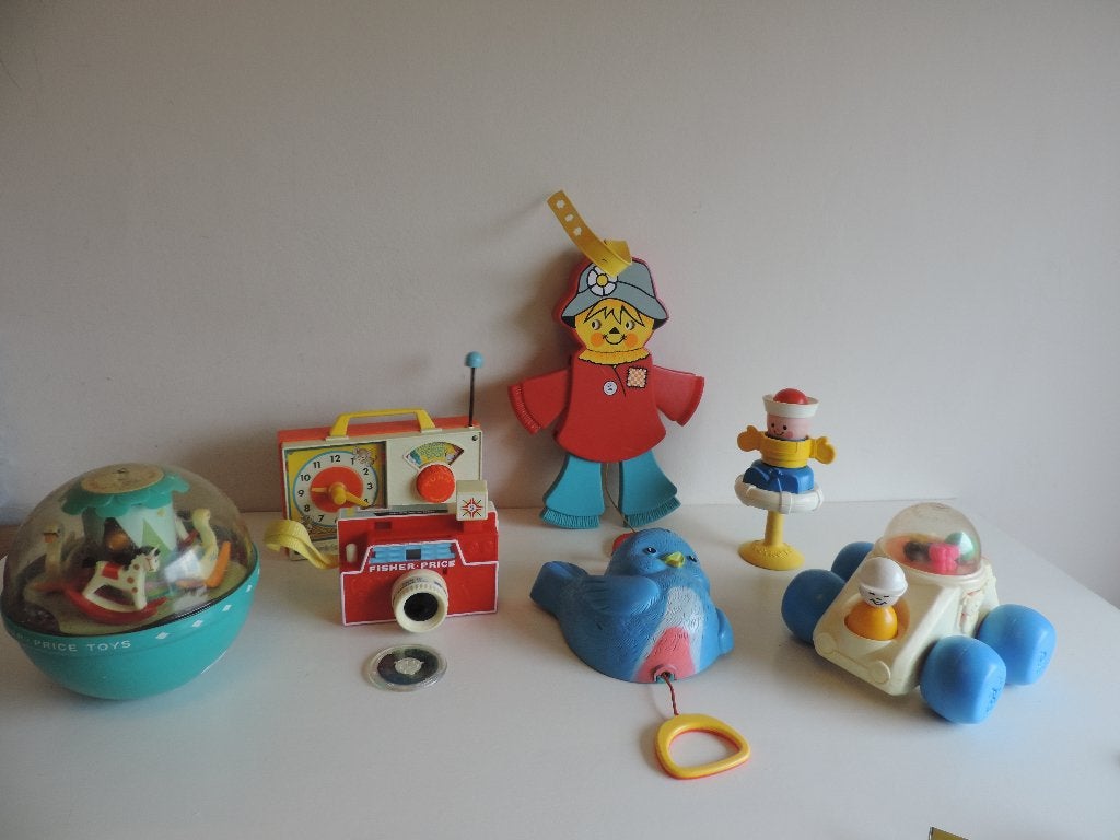 vintage fisher price diverse, Ophalen of Verzenden, Gebruikt, Speelset