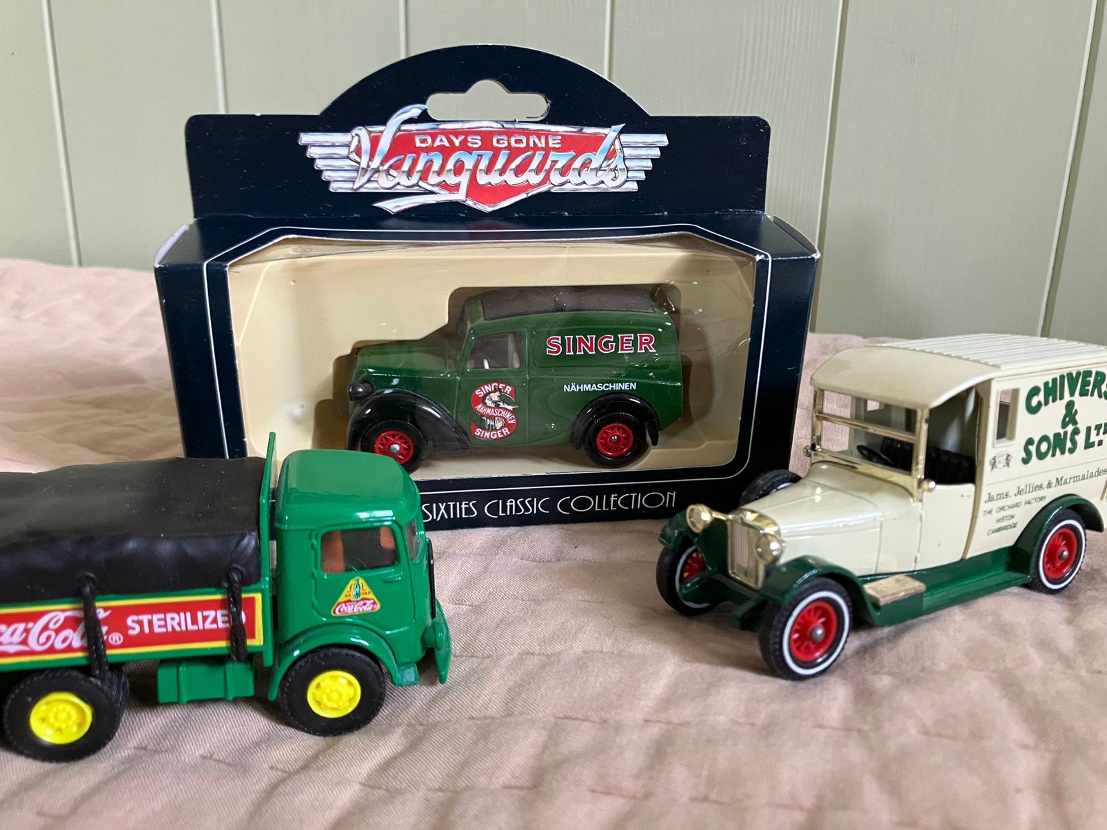 🔴3x MODELAUTO busje Matchbox Vanguards Hartoy truck auto, Ophalen of Verzenden, Zo goed als nieuw, Bus of Vrachtwagen