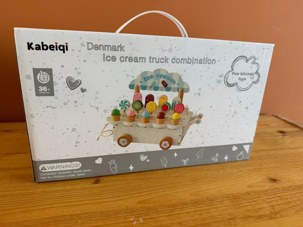 Nieuw in doos ijskar, Ophalen, Nieuw, Poppenhuis