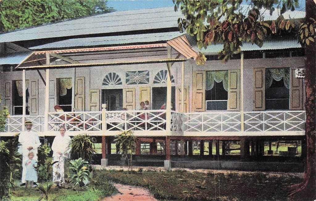 Nederlands Indië - Nieuw woonhuis zendeling Frickenschmidt, Ophalen of Verzenden, Voor 1920, Ongelopen, Buiten Europa