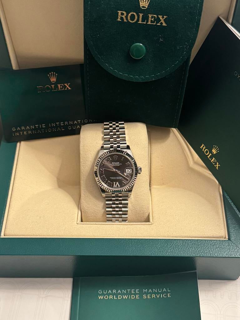 Rolex Datejust 278274 met diamanten 31mm nieuw ongedragen, Sieraden, Tassen en Uiterlijk, Horloges | Dames, Staal, Polshorloge