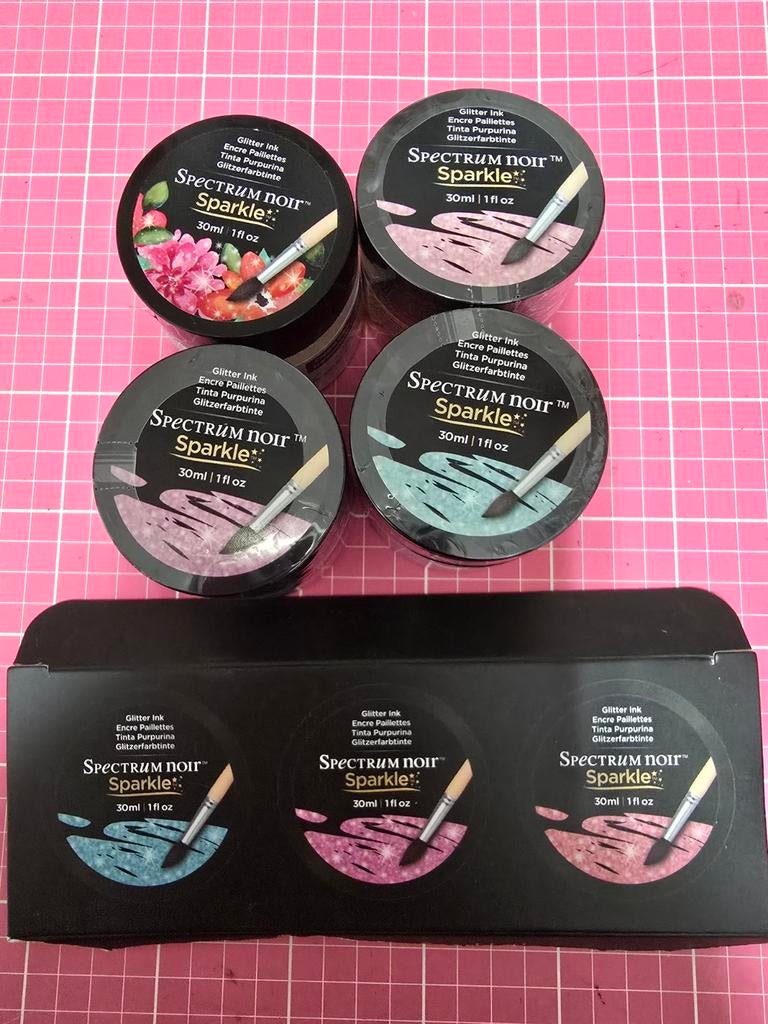 4 potjes Spectrum noir glitter inkt, sparkling 30 ml nieuw., Ophalen of Verzenden, Nieuw, Overige thema's, Overige typen