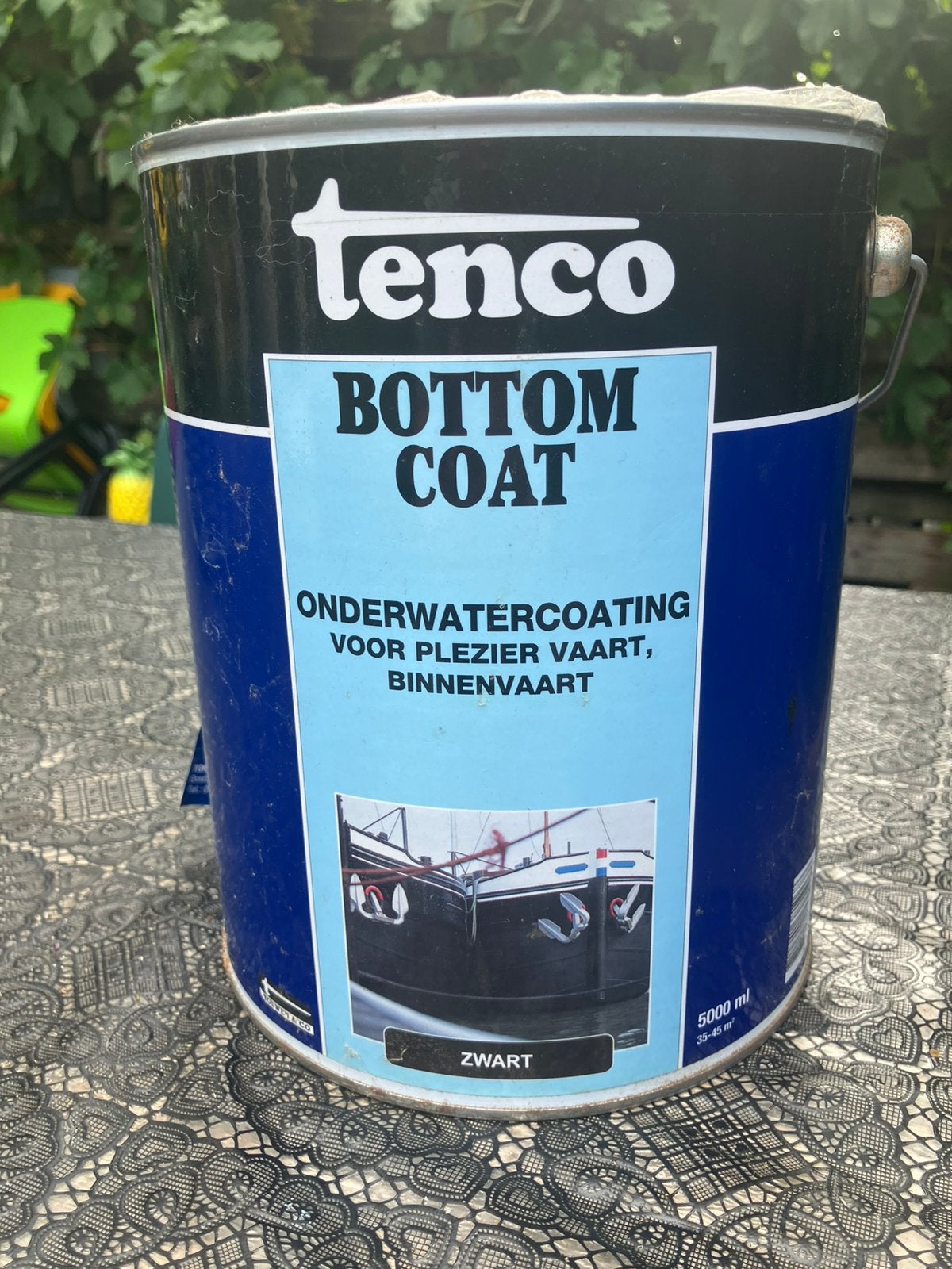Tenco Bottemcoat zwart, Ophalen, Verven
