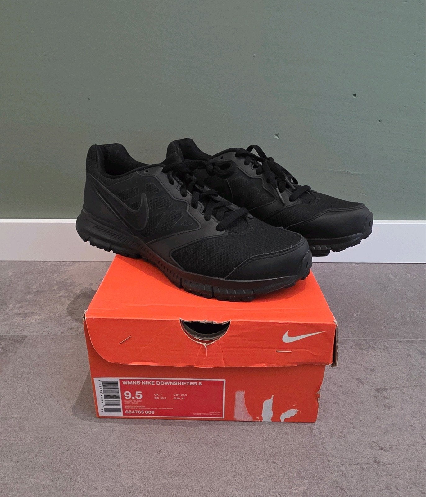 Nike Downshifter 6 schoenen sneakers maat 41 NIEUW, Zwart, Nieuw, Ophalen of Verzenden, NIKE.
