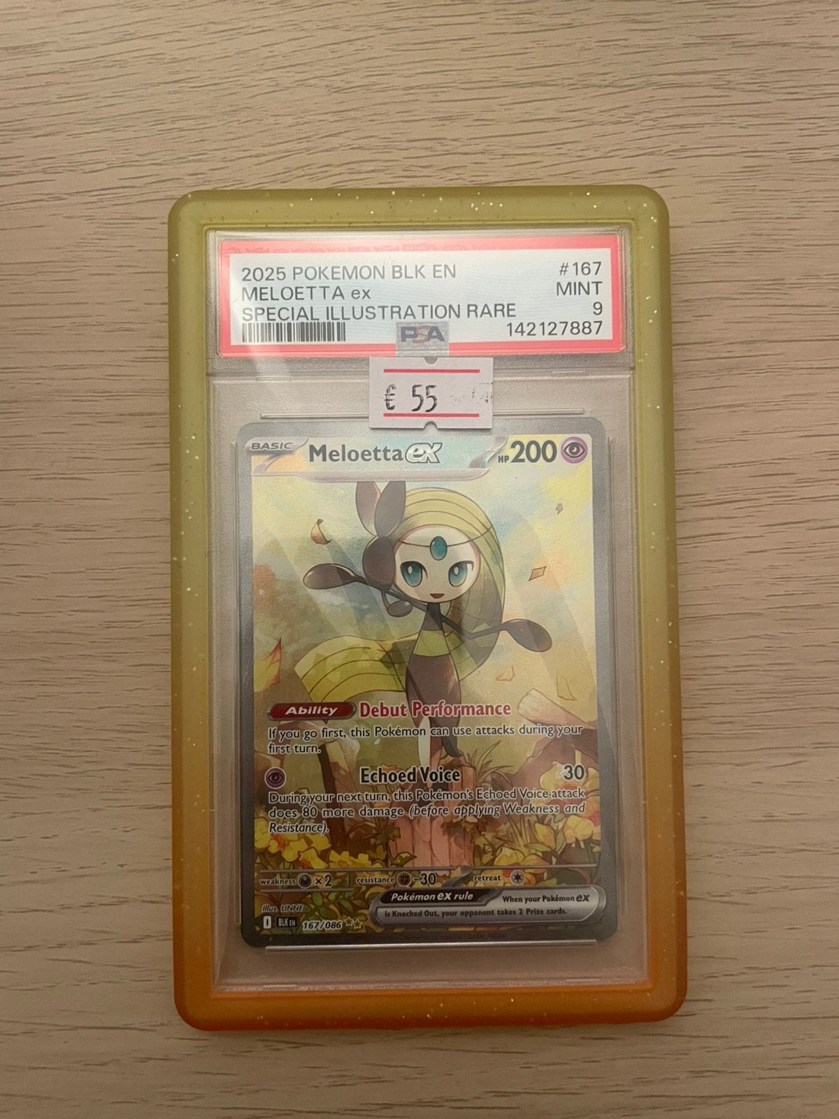 Meloetta EX #167 PSA 9, Ophalen of Verzenden, Zo goed als nieuw