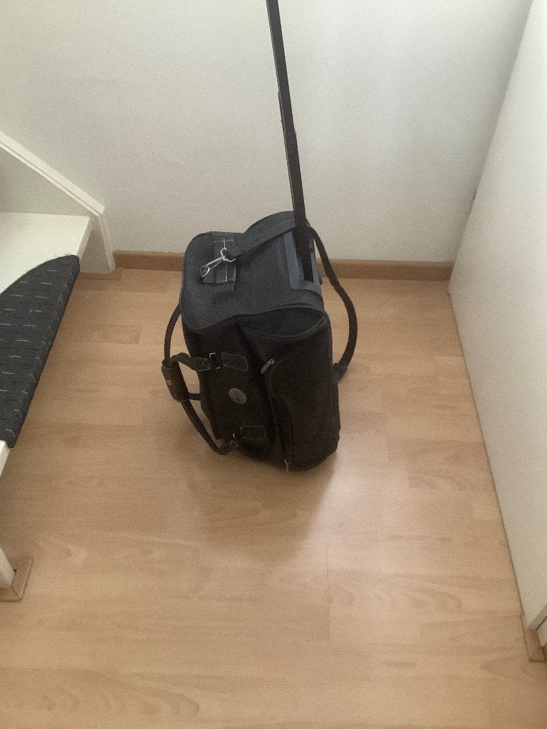 Reistas met wielen zwart, Ophalen, Zo goed als nieuw, Zwart, 30 cm of meer