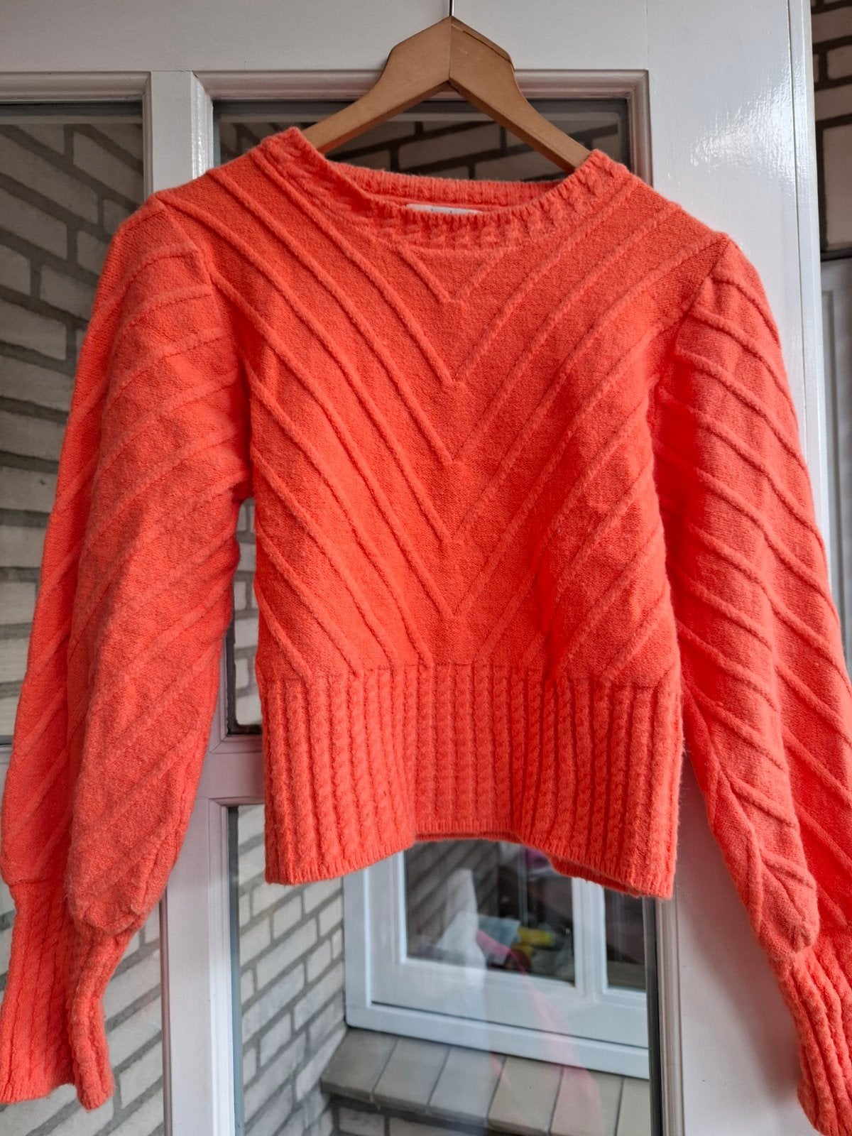 By Clara Paris Oranje Trui Maat S, Oranje, Ophalen of Verzenden, Zo goed als nieuw, Maat 36 (S)