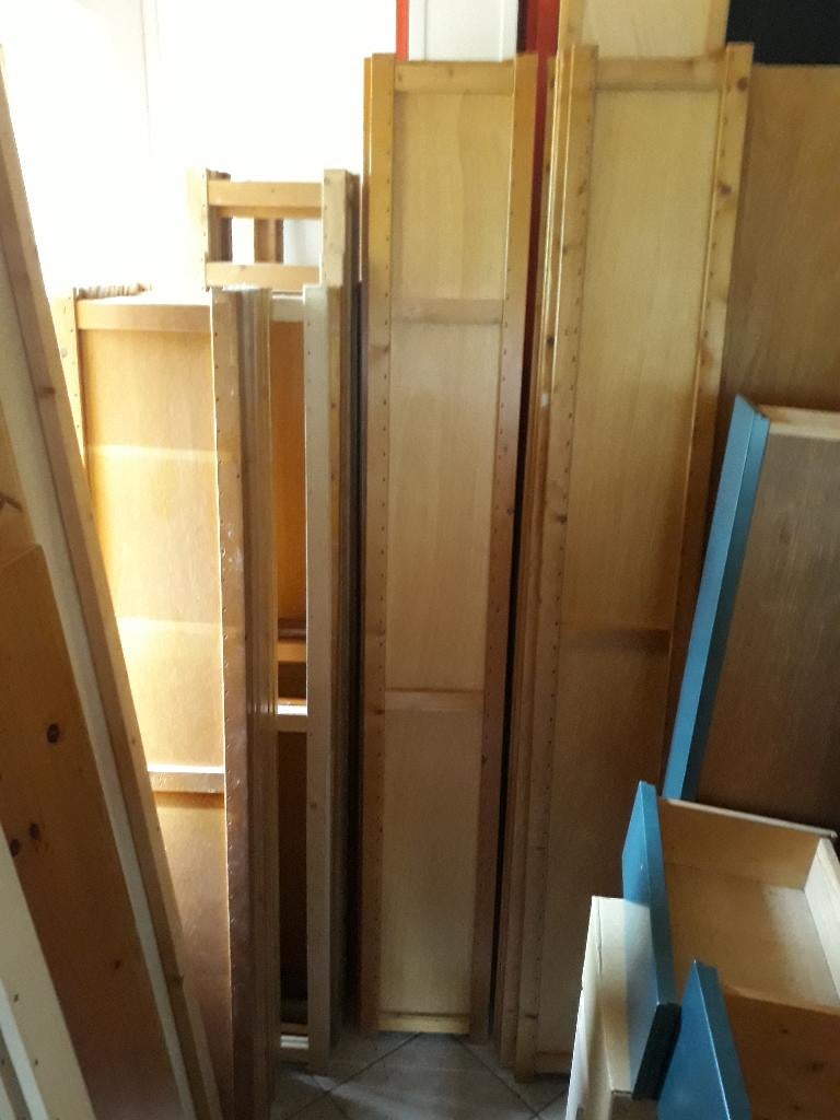 Lundia staanders 168x30 208x30 218x30 planken 120 100 80 50, Huis en Inrichting, Kasten | Boekenkasten, Ophalen, Gebruikt, Lundia