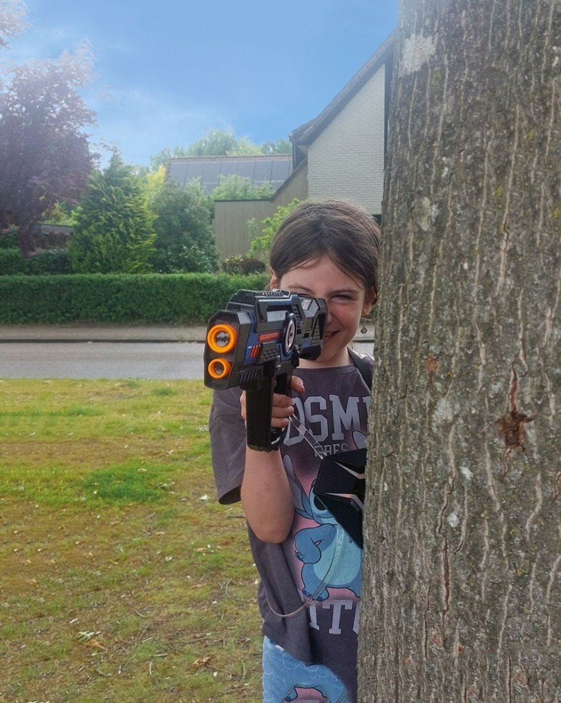 Lasergame Huren voor Feestjes & Events - bezorgen mogelijk, Info@kampera.nl, Kampera, Ophalen of Verzenden, Zo goed als nieuw