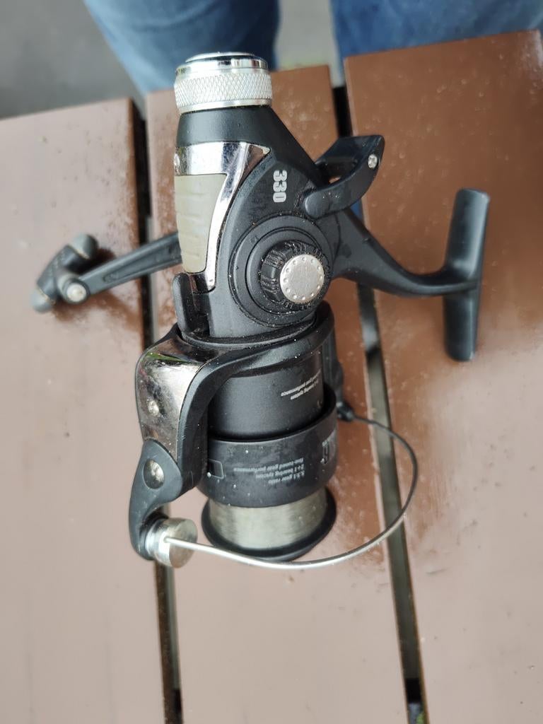 Molen spro lcs 33 met vislijn baitrunner karper, Ophalen of Verzenden, Gebruikt, Molen