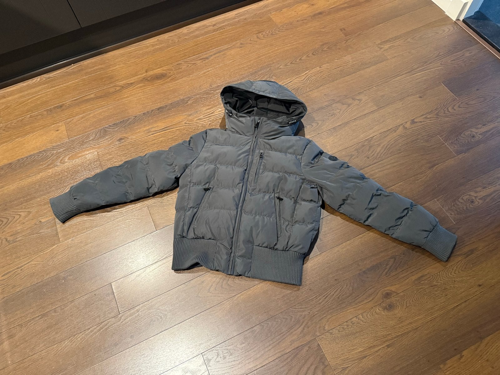 Airforce winterjas maat L - Tate Bomber Gun Metal, Ophalen of Verzenden, Zo goed als nieuw, Maat 42/44 (L), Grijs