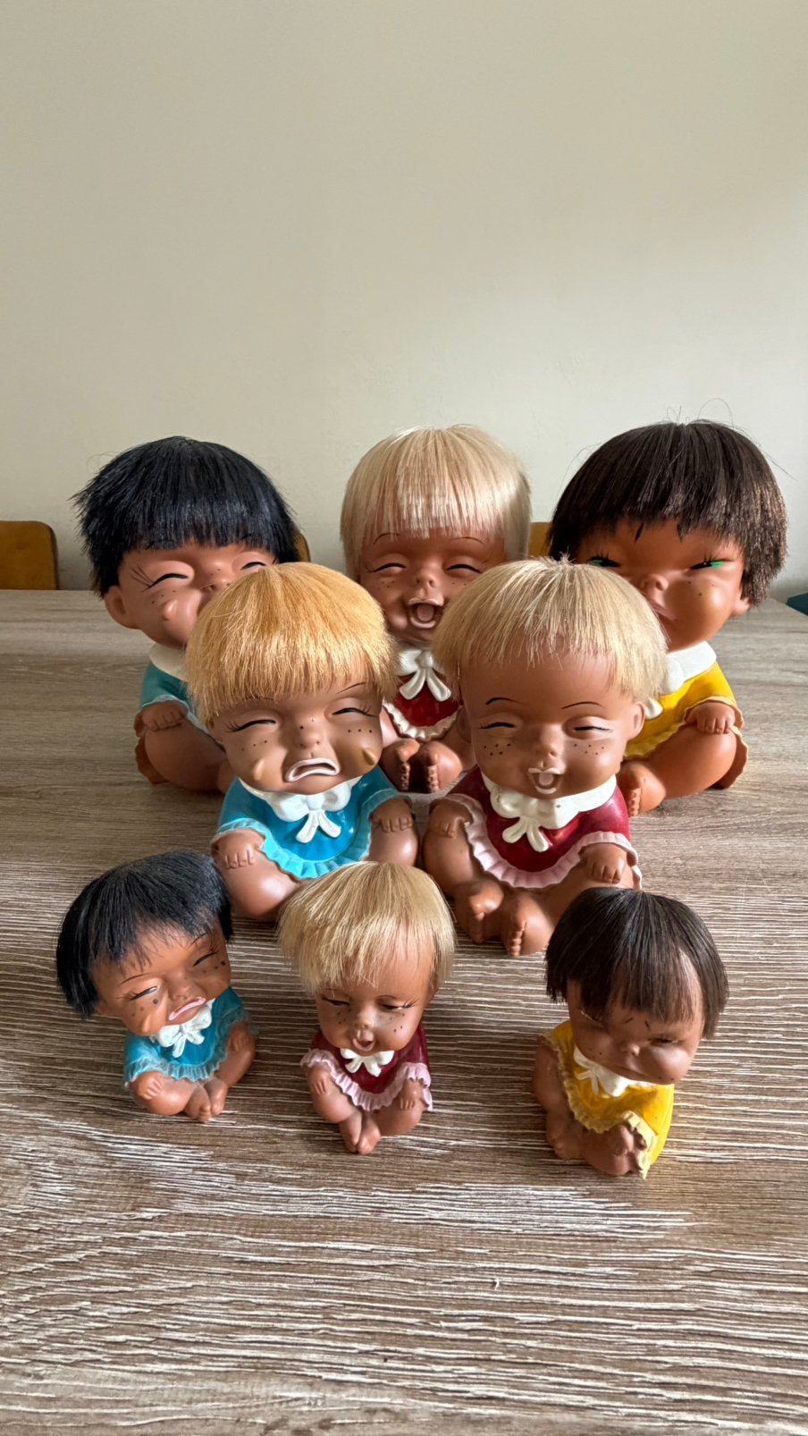 Vintage emotiepopjes, Ophalen of Verzenden, Gebruikt