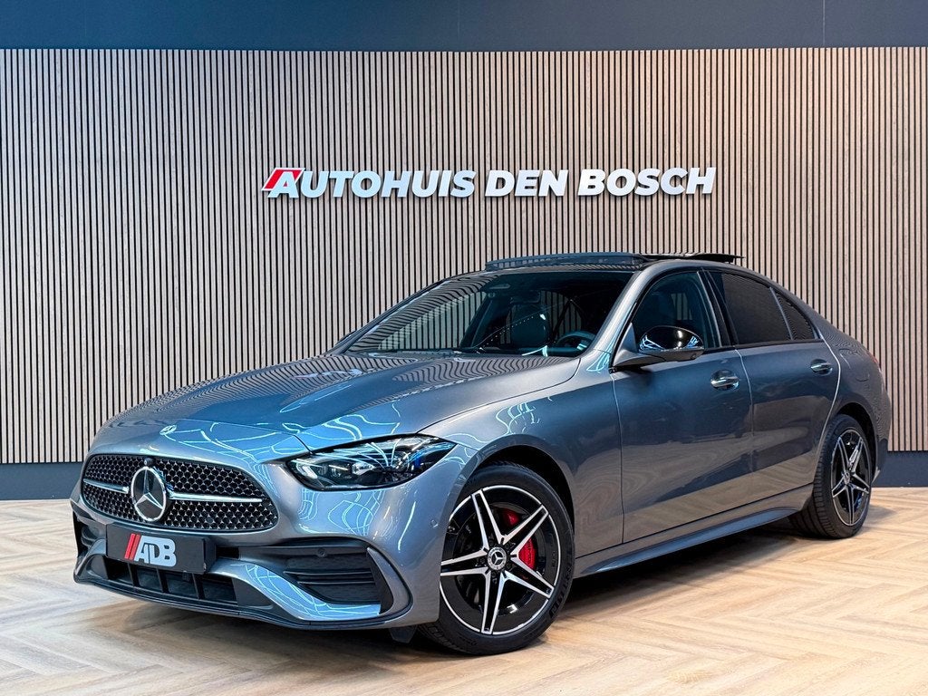 Mercedes-Benz C-klasse 300 e AMG Line 313PK Pano - Burmester, Auto's, Mercedes-Benz, Automaat, 4 cilinders, 167 km/l, Bedrijf