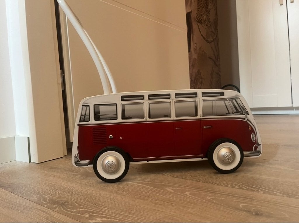 Duwkar loopkar hout Volkswagen bus, Ophalen of Verzenden, Zo goed als nieuw, Loopvoertuig