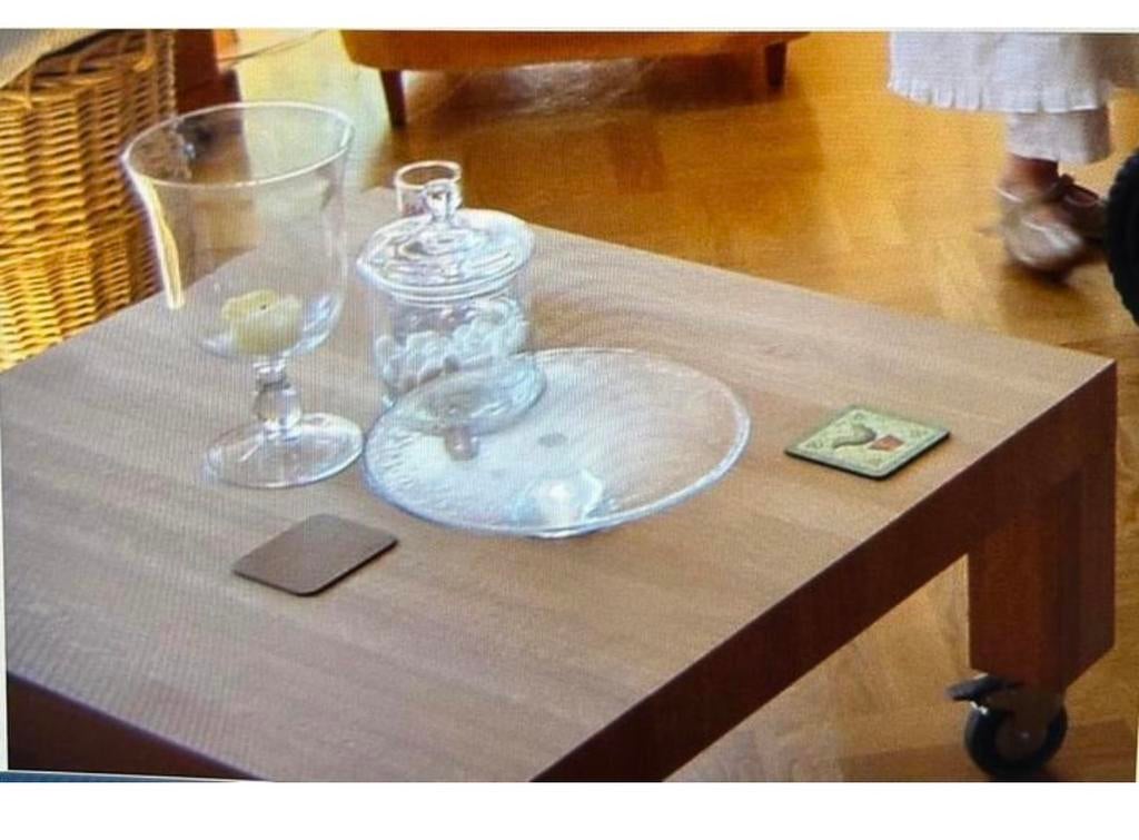 Kluskens salontafel 90x 90, Ophalen, Gebruikt, 50 tot 100 cm, Minder dan 50 cm