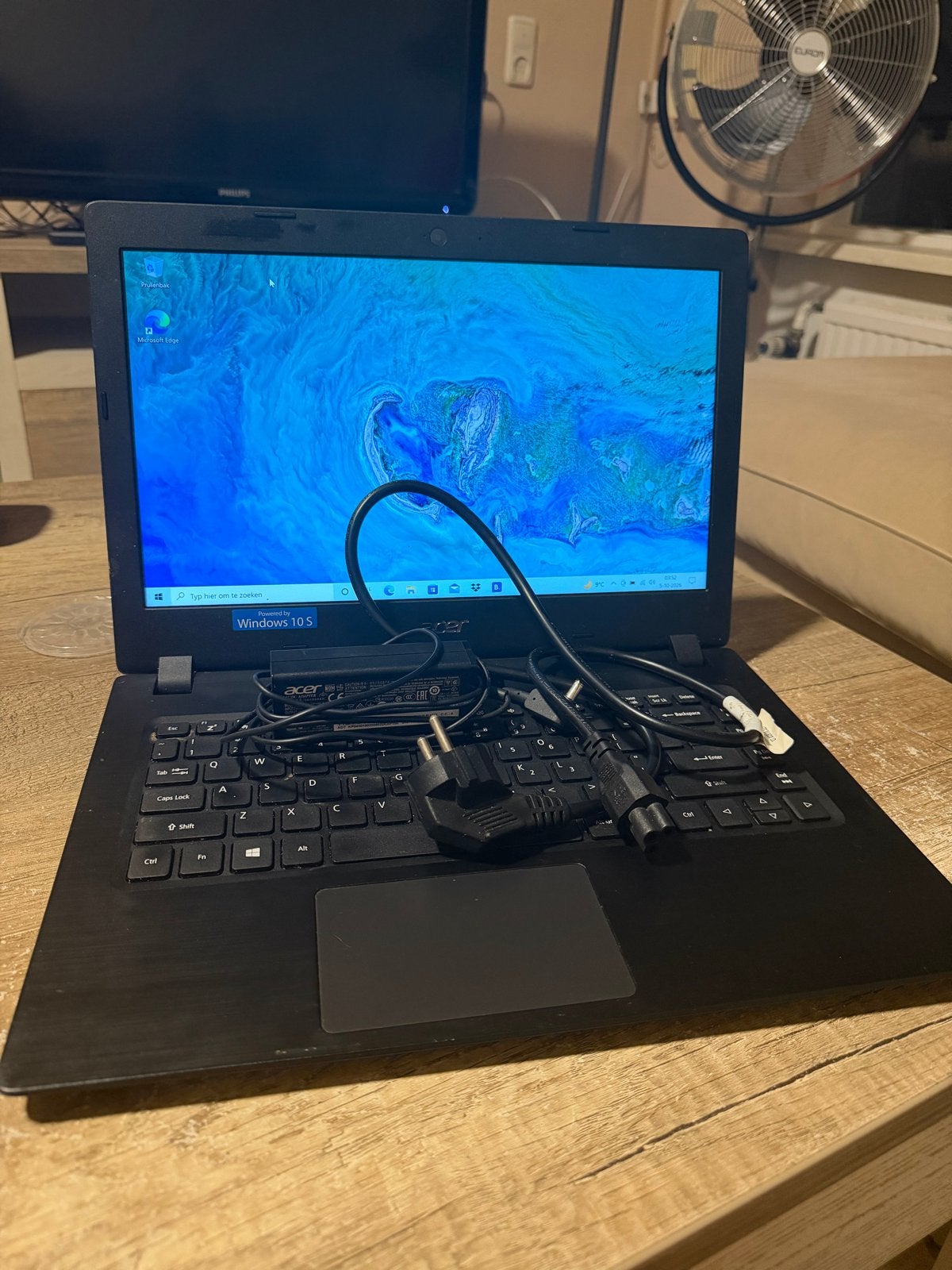 Acer laptop met Windows 10, Ophalen, Gebruikt, 4 GB, 15 inch