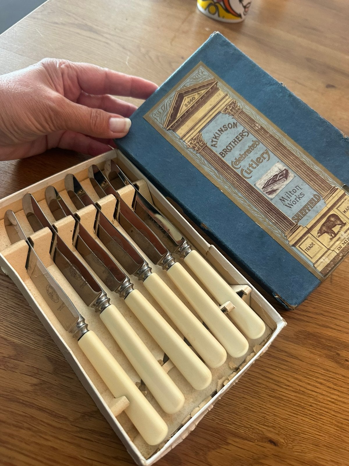 Te koop 6 x prachtige mesjes Atkinson Brothers, Ophalen of Verzenden