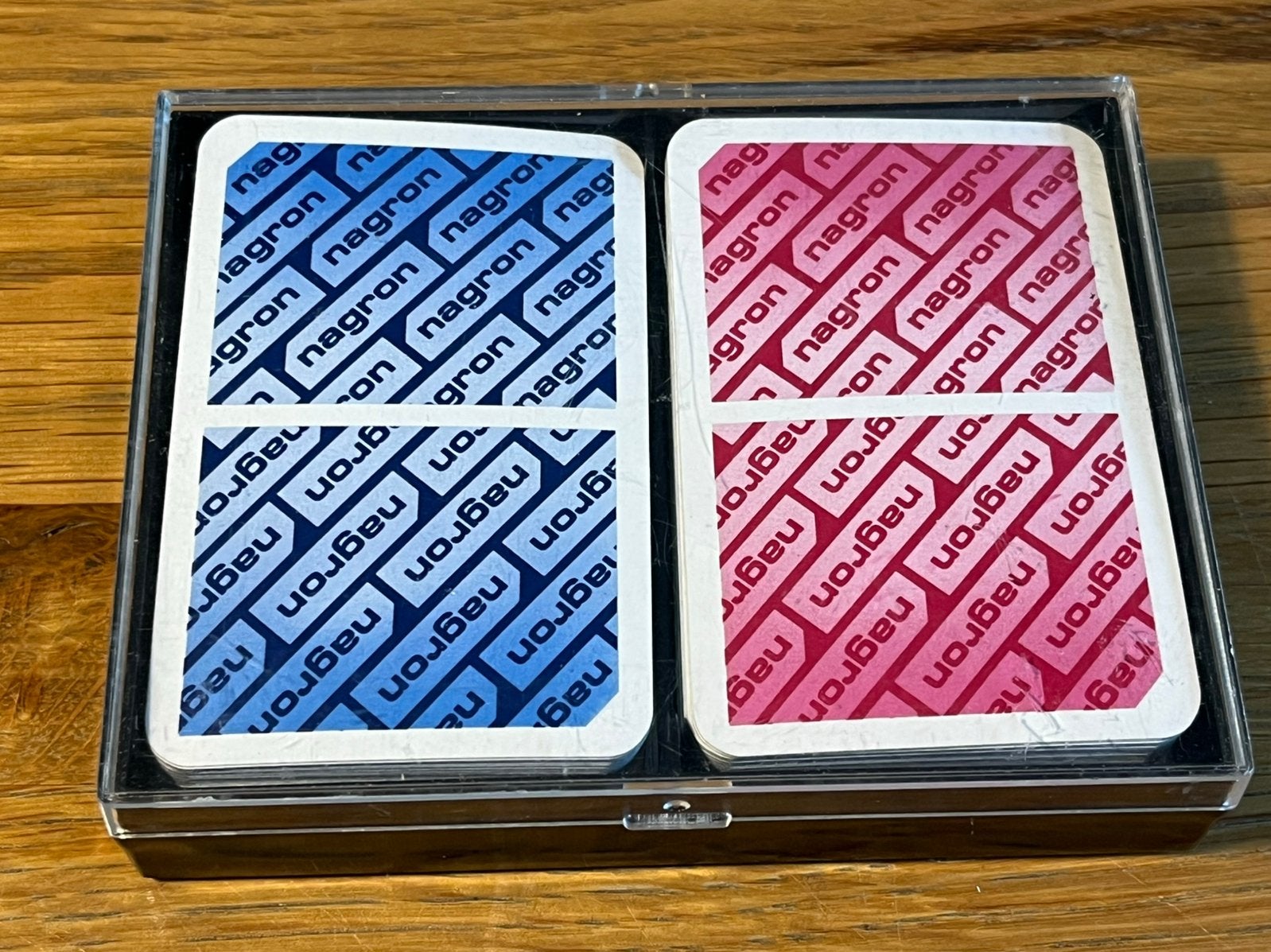 2 sets speelkaarten Nagron dubbel bridgekaartspel – 6 jokers, Verzenden, Zo goed als nieuw, Speelkaart(en)