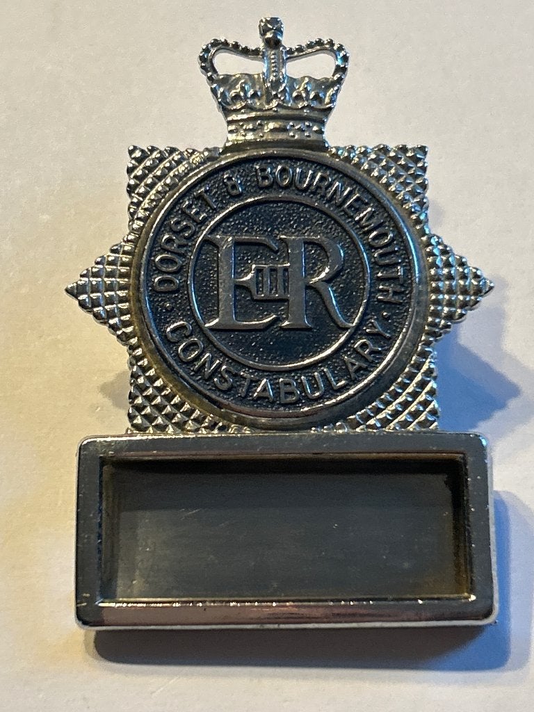 Zeldzaam Brits Politie Embleem (1967-74)Dorset & Bournemouth, Verzamelen, Verzenden, Landmacht, Engeland, Embleem of Badge