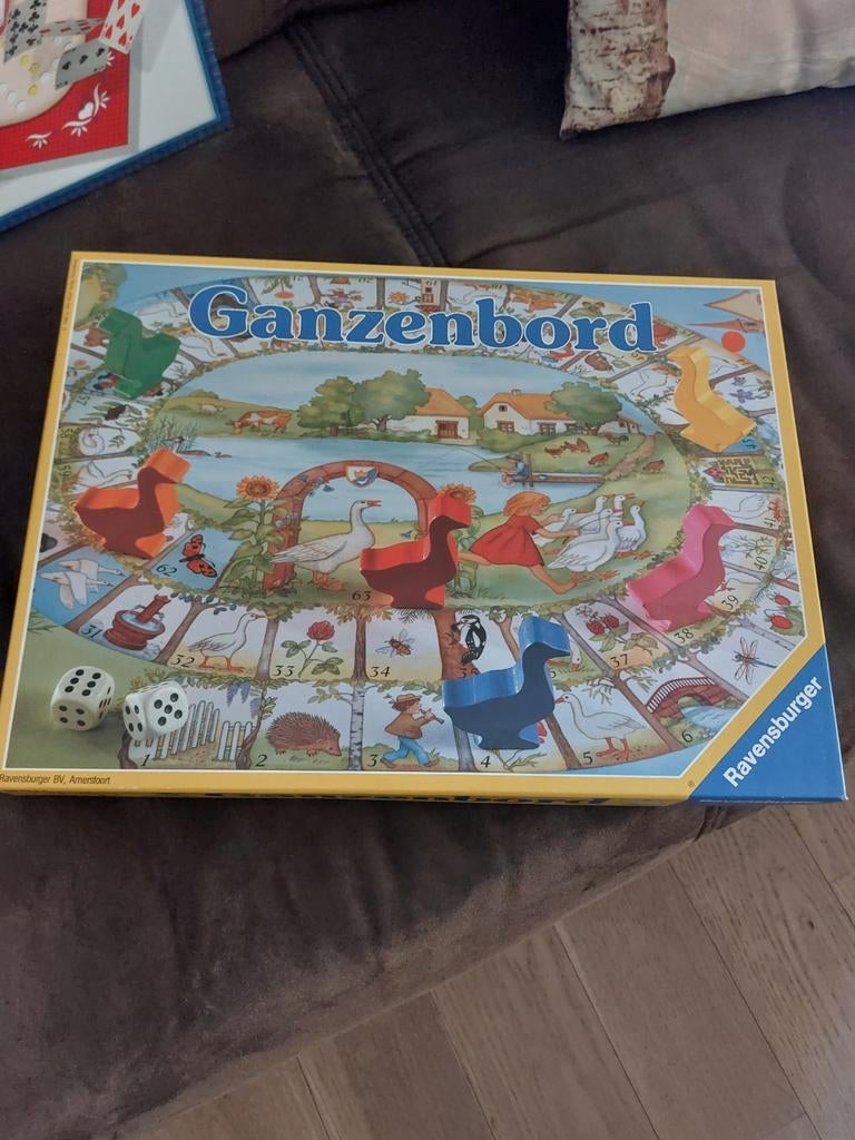 Ravensburger Ganzenbord, Hobby en Vrije tijd, Gezelschapsspellen | Bordspellen, Ophalen of Verzenden, Zo goed als nieuw