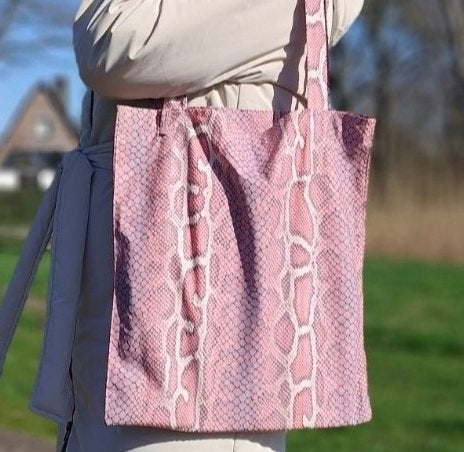 Shopper, Verzenden, Zo goed als nieuw, Paars, Shopper