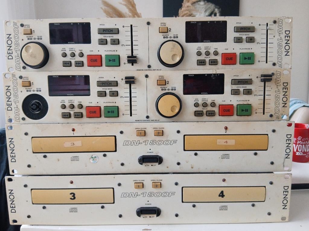 Denon DN-1800F Dubbele CD-speler Set - Vintage - Power-on, Ophalen of Verzenden