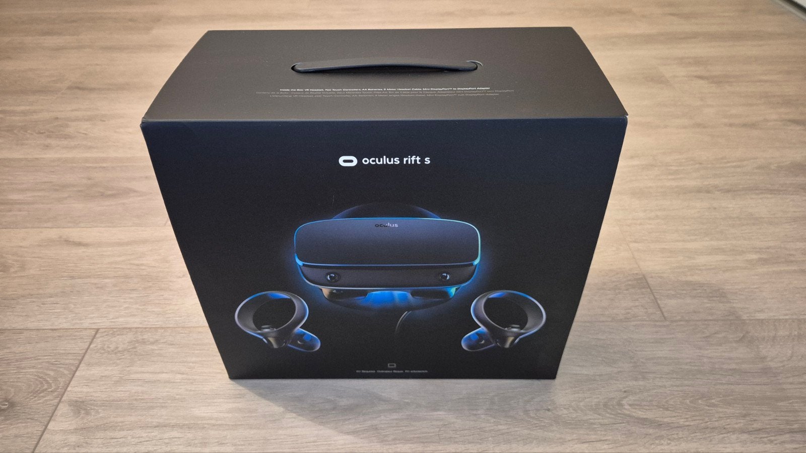 Oculus Rift S VR-bril met controllers en originele doos, Spelcomputers en Games, Virtual Reality, Ophalen of Verzenden, Zo goed als nieuw