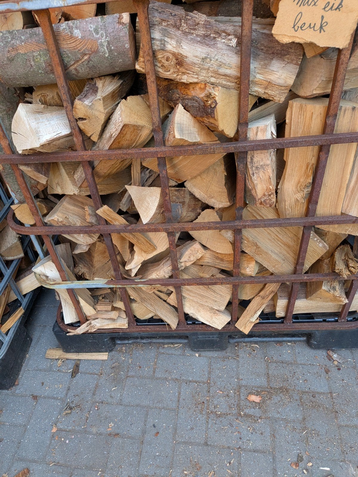 MIX BEUK EIK DROOG €120 PER KUUB MEERDERE KUUBS AANWEZIG, Minder dan 3 m³, Ophalen, Beukenhout, Blokken