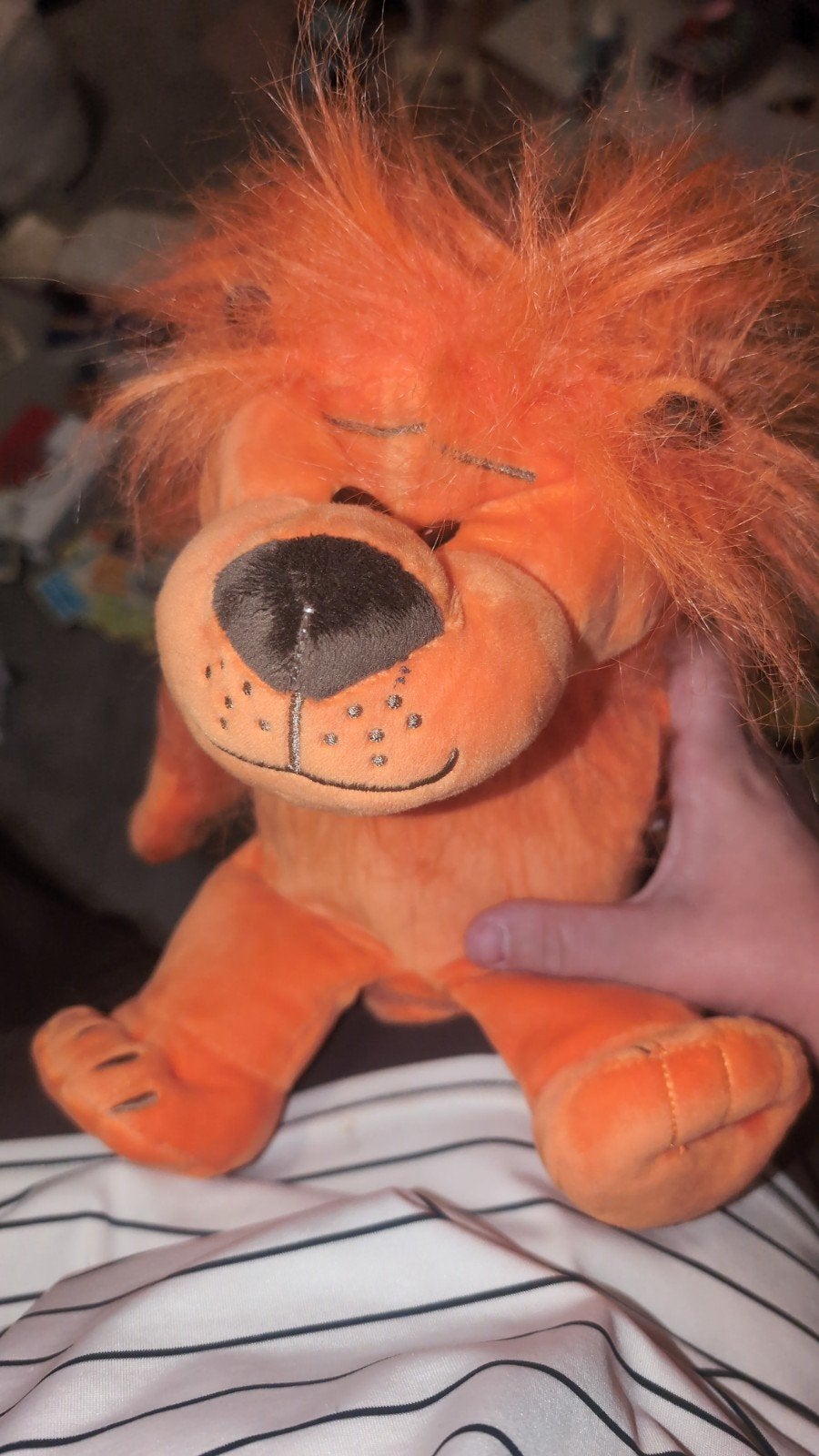 ING Knuffel Spaarpot Leeuw - Oranje Pluche, Verzamelen, Ophalen, Zo goed als nieuw, Kunststof, Dier