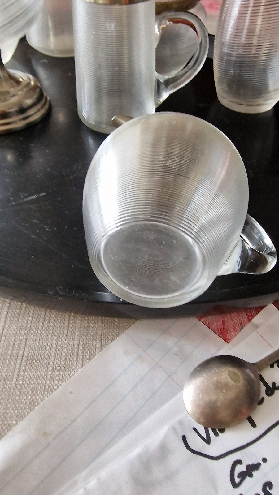 Antiek Fries draadglas / ribbelglas collectie, Ophalen of Verzenden