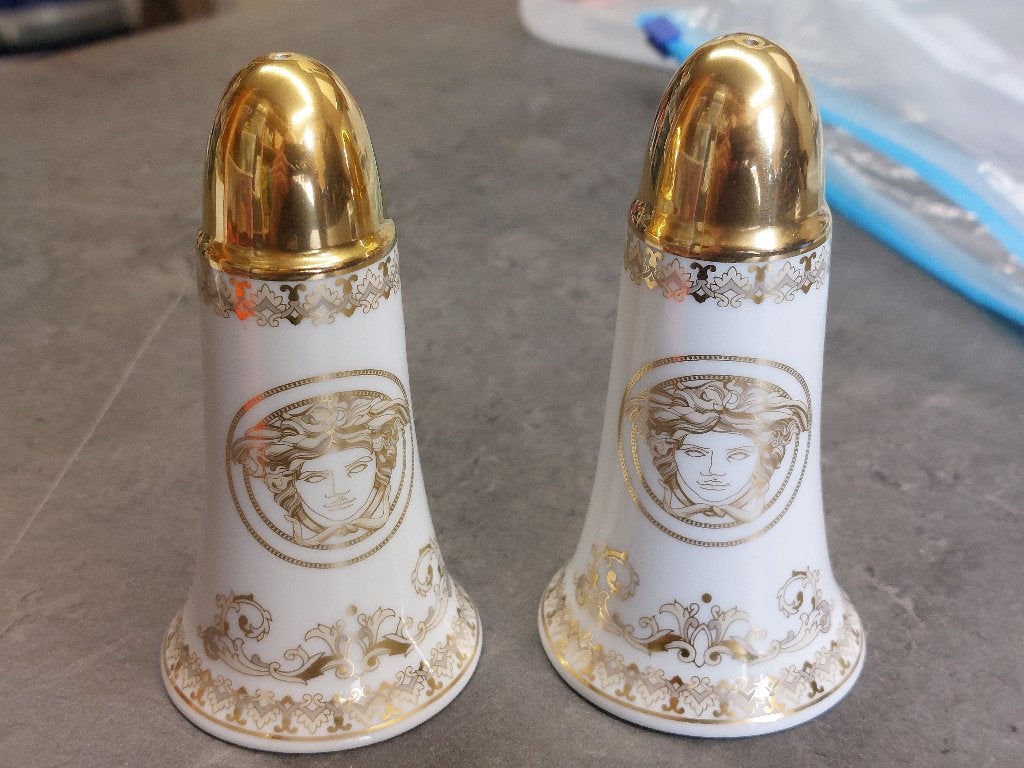 Versace Home Peper en zoutstel - rosenthal, Ophalen of Verzenden, Zo goed als nieuw