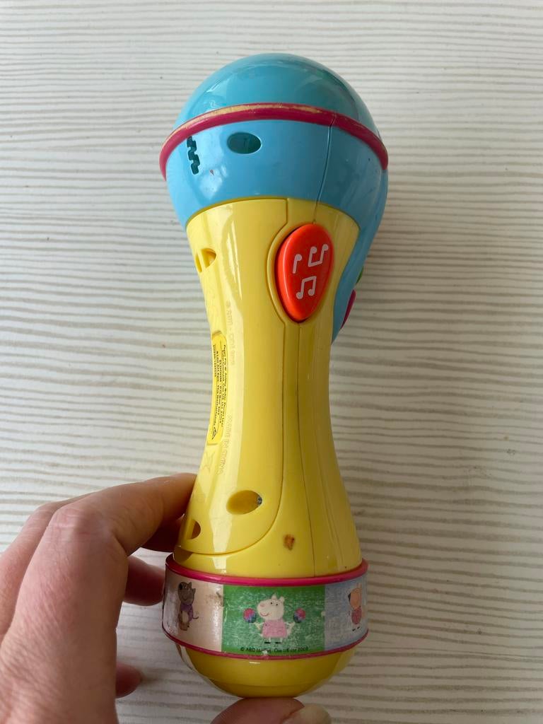 Peppa Pig Interactieve Microfoon met Geluid, Ophalen of Verzenden, Gebruikt, Taal en Lezen, Met licht