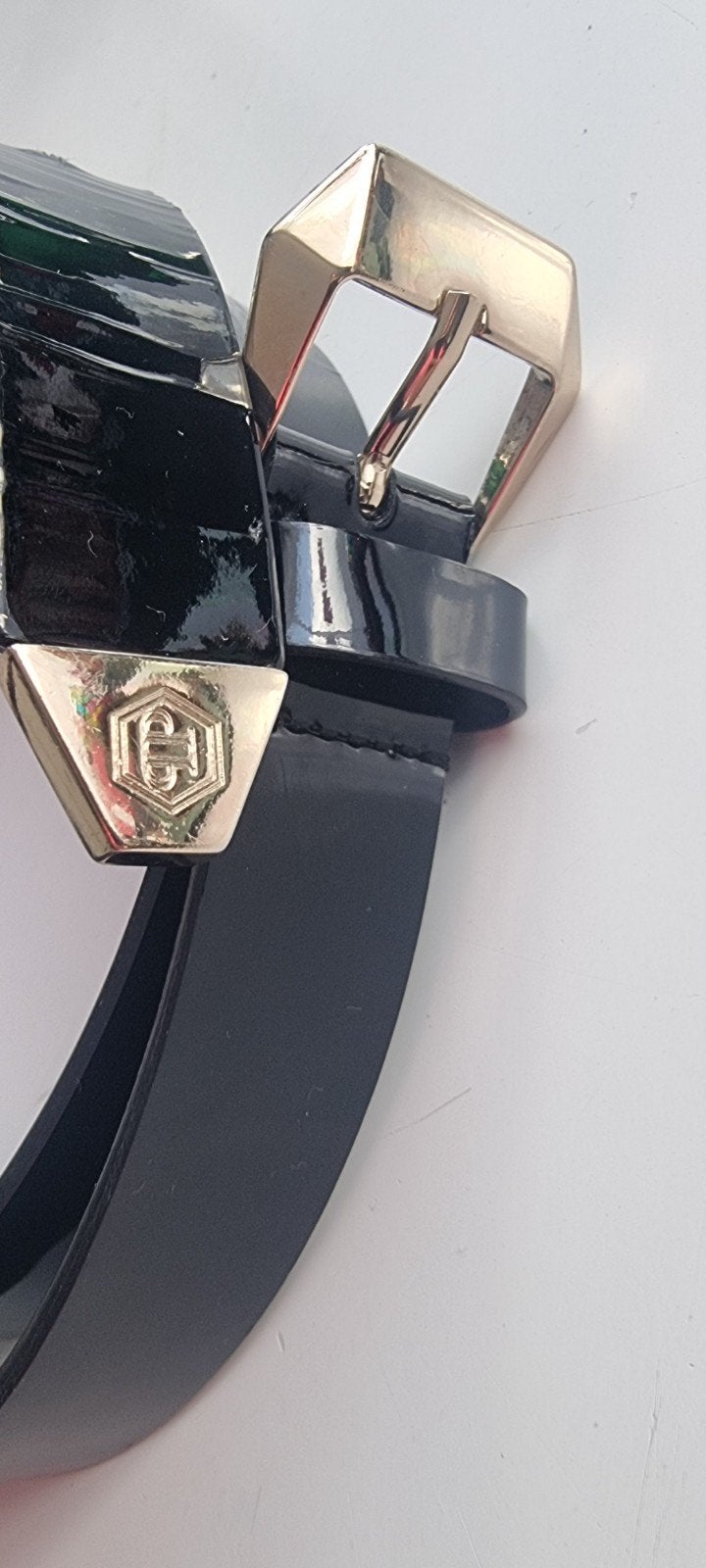 Philipp Plein originele lak riem, Kleding | Dames, Riemen en Ceinturen, 3 tot 5 cm, 90 tot 100 cm, Heupriem, Ophalen of Verzenden