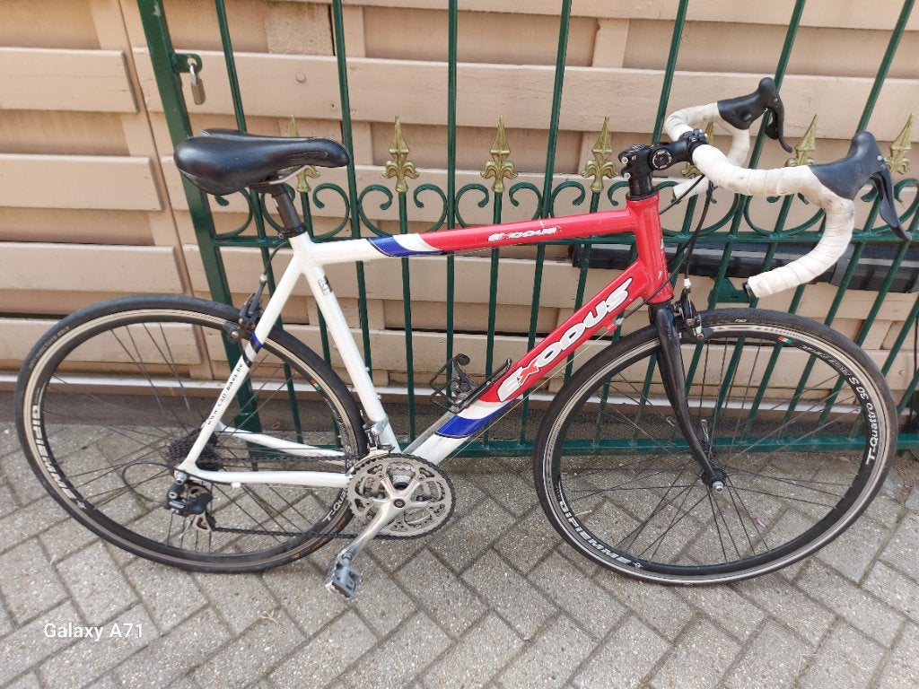 Exodus koersfiets, Minder dan 10 versnellingen, Gebruikt, Heren, Aluminium