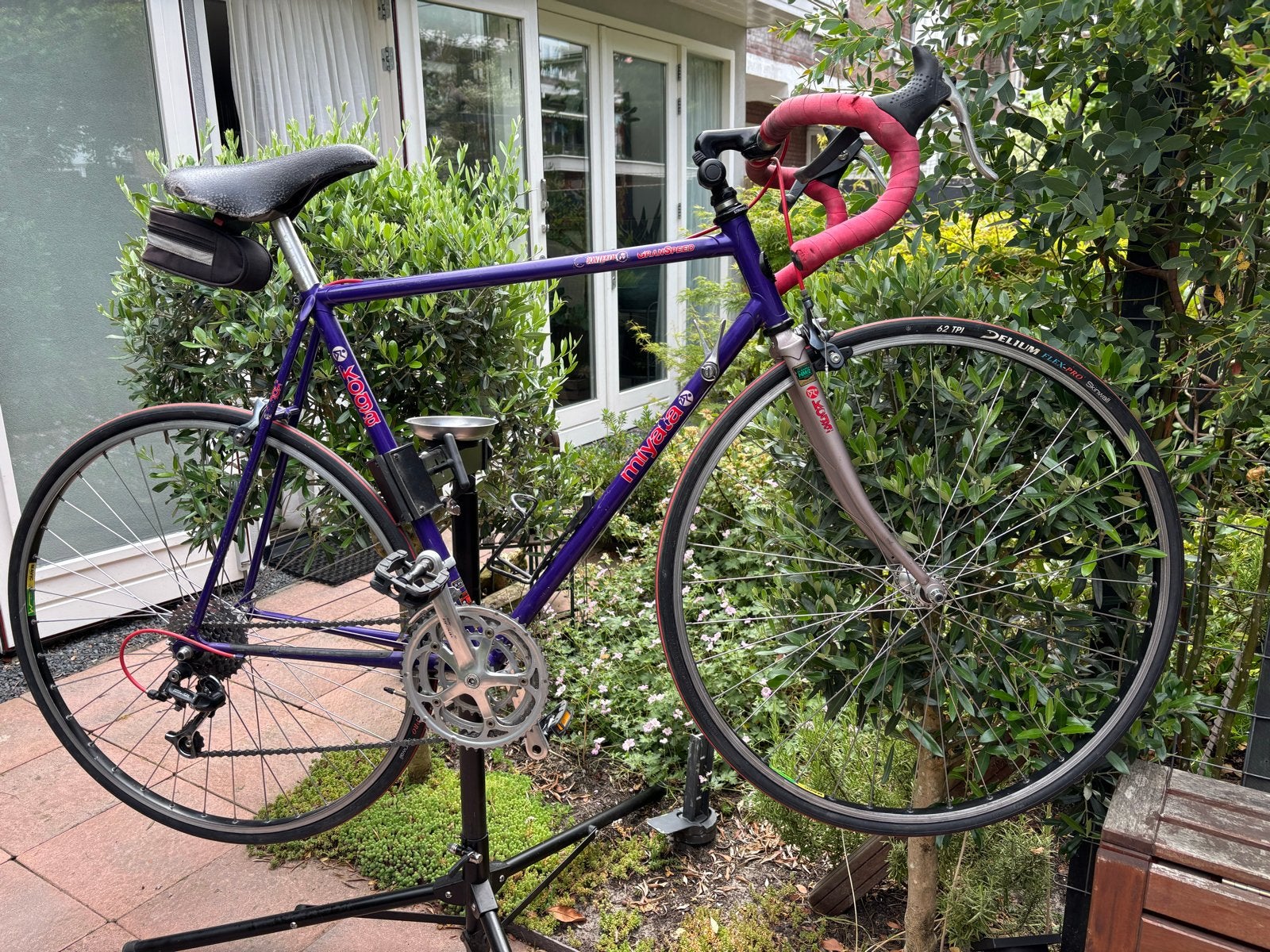 Koga Miyata GranSpeed Racefiets - Paars, 56cm, Fietsen en Brommers, Fietsen | Racefietsen, Ophalen, 28 inch, Gebruikt, Staal