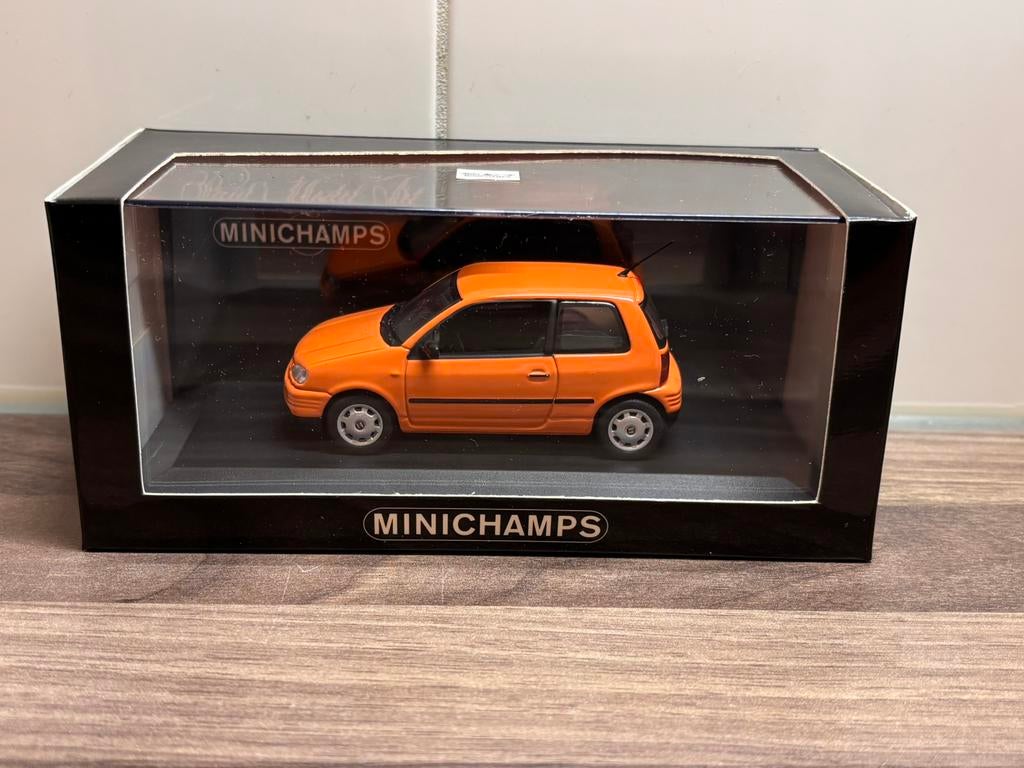 Seat Arosa 1997 Oranje Metallic Minichamps 1:43, Ophalen of Verzenden, Nieuw, Auto, MiniChamps