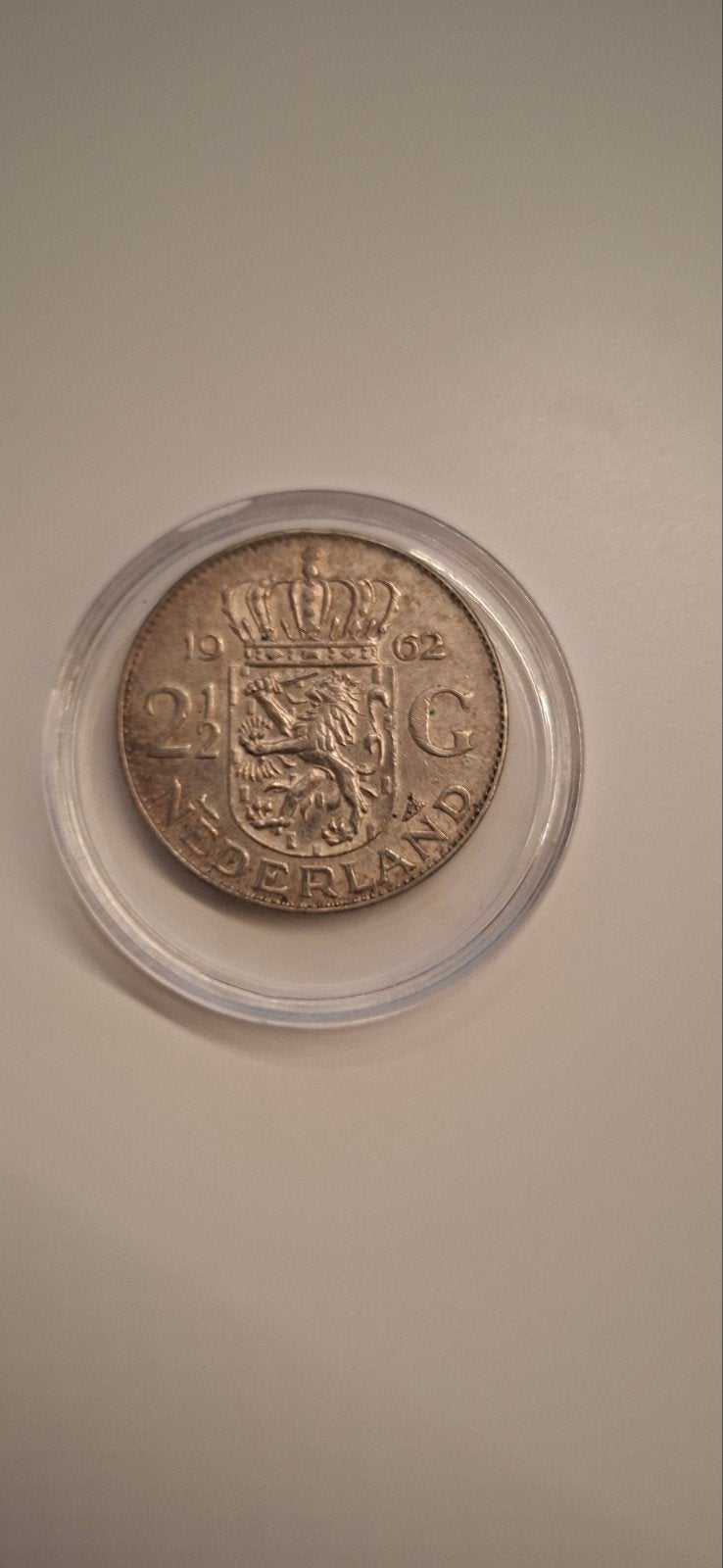 2½ Gulden / rijksdaalder Koningin Juliana 1962 Zilveren Munt, Postzegels en Munten, Koningin Juliana, Zilver, Ophalen of Verzenden