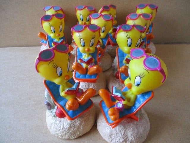 adv10578 tweety figuurtje 5, Verzamelen, Ophalen, Looney Tunes, Gebruikt, Beeldje of Figuurtje