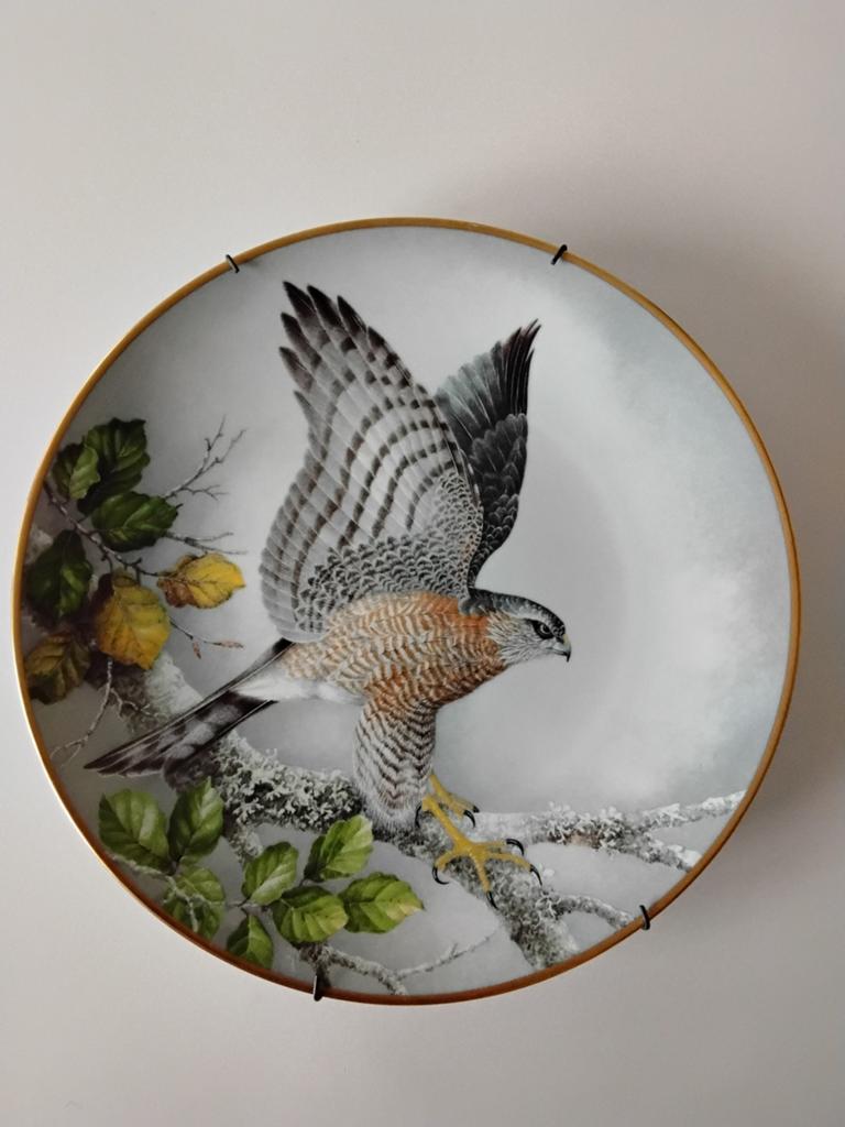 Vintage Franklin Mint wandbord sperwer, Ophalen of Verzenden