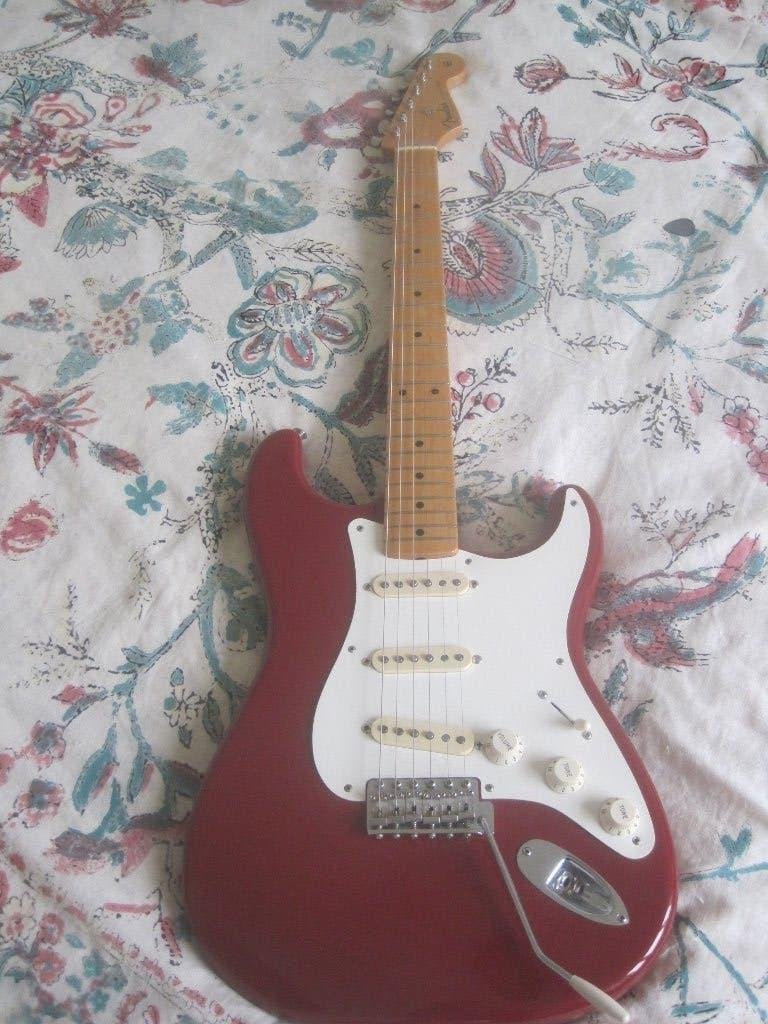 Fender stratocaster AVRI 57 / zeldzaam Selmer MK2 versterker, Muziek en Instrumenten, Ophalen, Zo goed als nieuw, Solid body, Fender