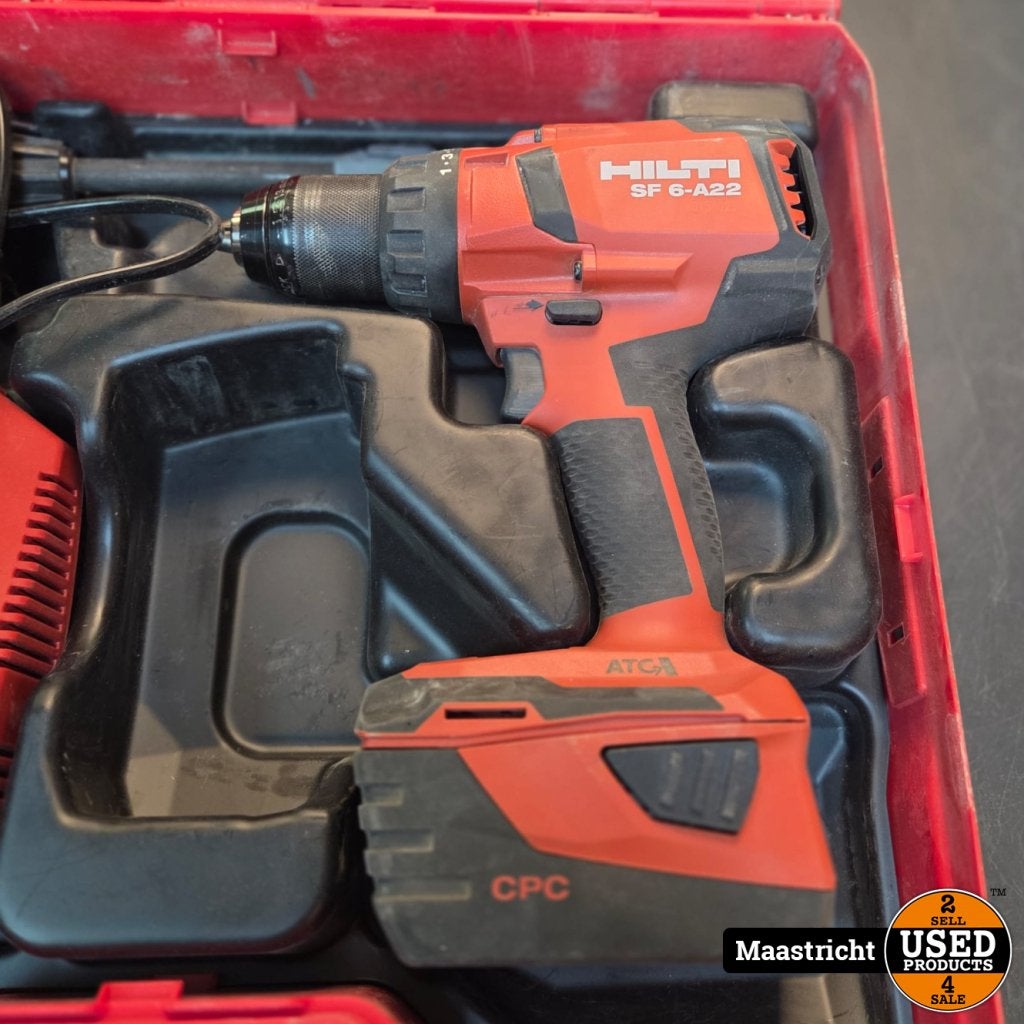 HILTI SF 6-A22 accuboor + accu en lader, in koffer, Hilti, Gebruikt, Support@hilti.com, Hilti Corporation, Feldkircher Strasse 100, 
9494 Schaan
Liechtenstein