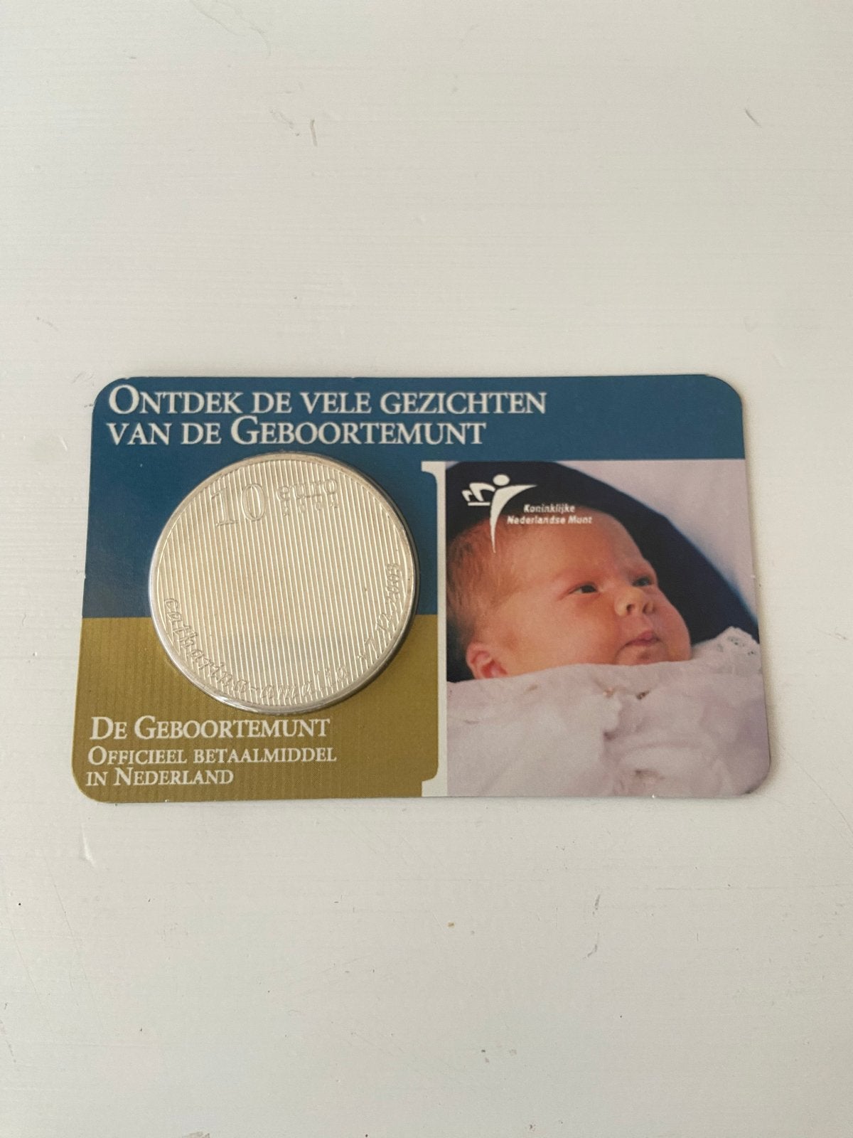 Zilveren Geboortemunt 10 Euro, Ophalen, Koningin Beatrix, Zilver, Euro's