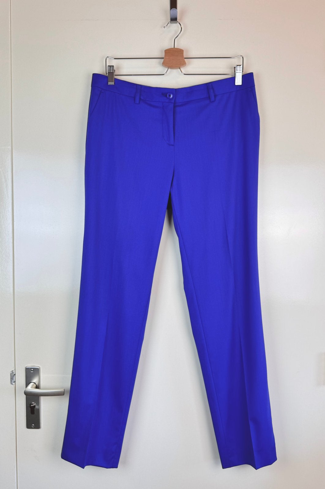 ETRO Wool Bright Violet Trousers Pants Business Office, Kleding | Dames, Paars, Maat 42/44 (L), Ophalen of Verzenden, Zo goed als nieuw